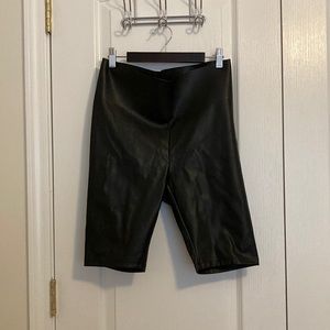 NWT LOFT Faux Leather Biker Shorts